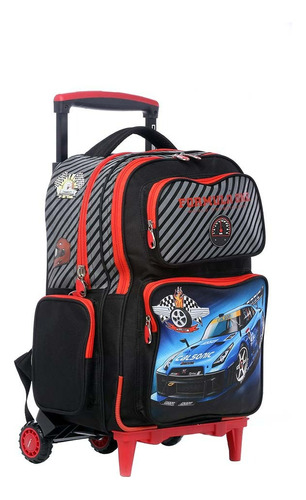 Mochila Carro Carrito Escolar Base Reforzada Manija Telescopica Extensible Calidad La Mas Grande Happy Buy