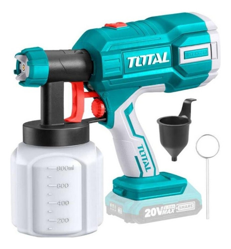 Pistola Para Pintar Taza Plastica 20v 800ml Total Tsgli2003