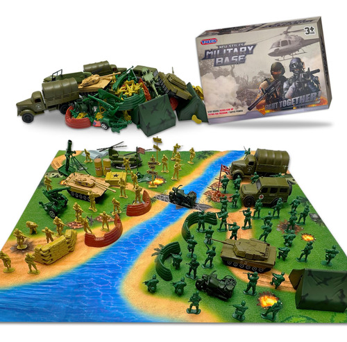 Set De Juego Toy Army Men Battle Con Figuras De Acción Y Veh