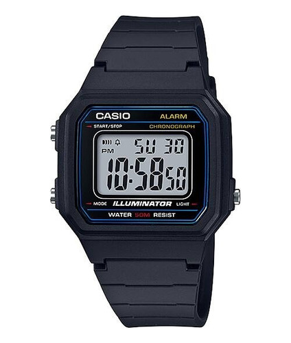 Reloj Casio W-217hm-9av Pila 7 Años Original Resis Agua 50 M