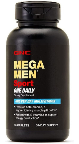 Mega Men Sport Diario Gnc 60 Comprimidos Sabor Neutro