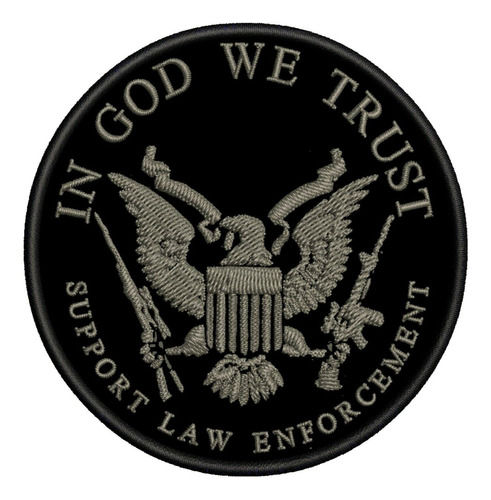 In God We Trust Parche Bordado Aplique  Insignia Apoyo 3.5 