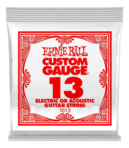 Cuerda Ernie Ball De Níquel Lisa Para Guitarra Única Calibre