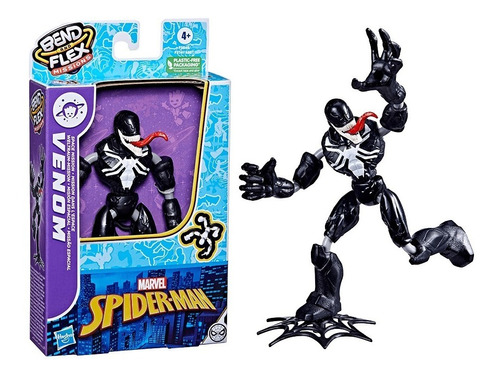 Venom Muñeco Flexible Bend Flex 15cm Marvel Hasbro  F3741