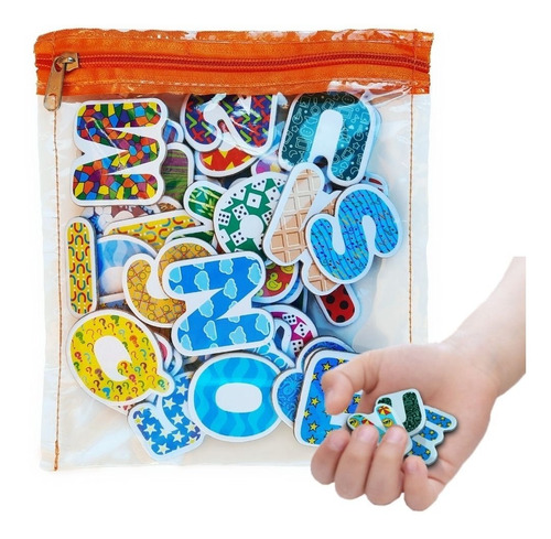 Imã Letras Números Geladeira Quadro Lousa Infantil 5 Cm