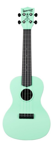 Ukelele Kala Waterman Concierto Con Funda Color Verde