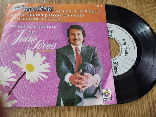 Juan Torres- Disco De Acetato De 45 R.p.m Musart-promocional