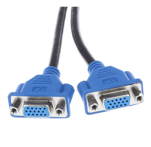 Dms-59 59 Pin Dvi Macho A 2 Adaptador De Monitor Vga Hembra