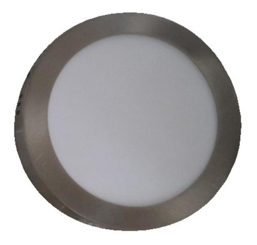 Panel Led 12w Redondo S/p Satinado Luz Dia Uduke (ht80375a)