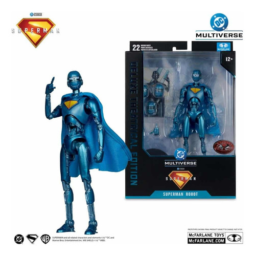 Mcfarlane Toys Superman 2025 - Superman Robot Red Platinum