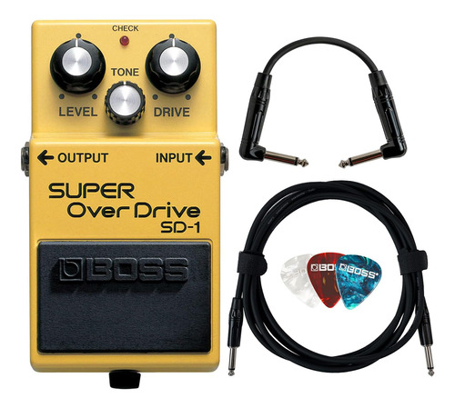 Paquete Boss Sd-1 Super Overdrive Con Cable De Instrumento D