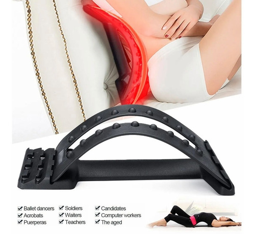 Imagen 2 de 9 de Masajeador De Espalda Mágico Camilla Fitness Lumbar