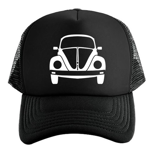 Gorra Unisex Black De Malla Bocho Vocho Volkswagen