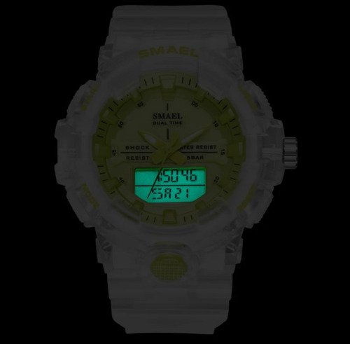 Relógio Esportivo Smael Feminino Verde Neon !