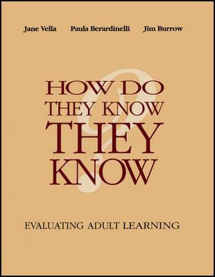 Libro How Do They Know They Know? - Jane Vella