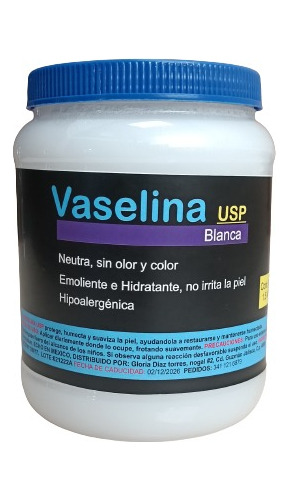 Vaselina Solida Blanca Usp (petrolato) 1.5 Kilos