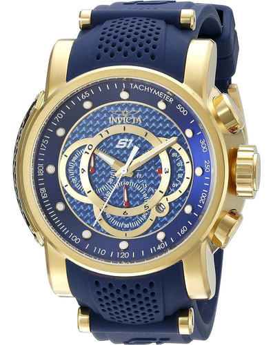 Relógio Invicta S1 Rally 19330 Pulseira Silicone + Ouro 18k