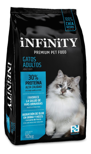 Alimento Gatos Adultos Infinity Premium 10 Kgs
