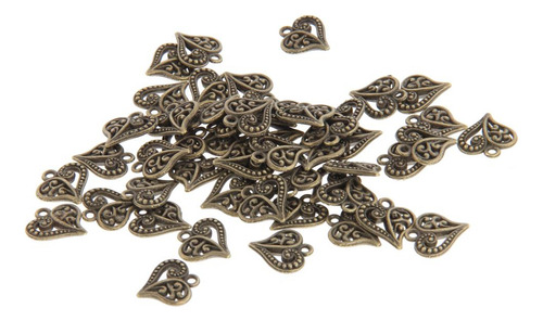 4 Paquete De 3-6 50x Dijes De Corazón Antiguo Diy 4 Piezas