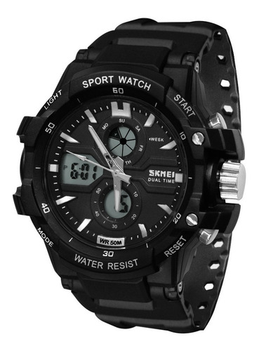 Reloj Hombre Skmei 0990 Sumergible Digital Alarma Cronometro