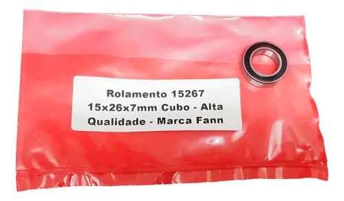 Rolamento 15267 15x26x7mm Cubo - Alta Qualidade - Marca Fann