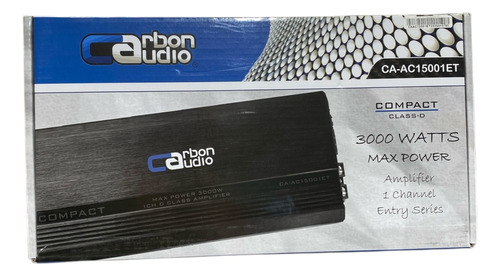 Amplificador Para Auto 3000w - Carbon Audio | Ca-ac15001et Negro