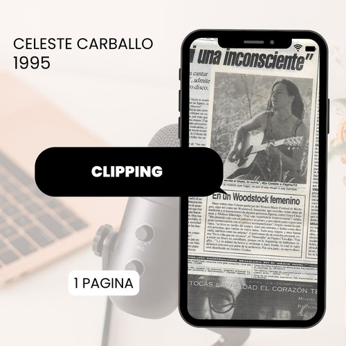 Clipping Celeste Carballo 1995 Siempre Fui Inconsciente