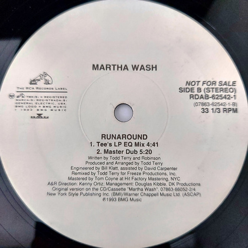 Martha Wash - Runaround Single Importado Usa Lp