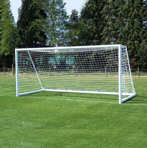 Imagen 6 de 9 de 2 X Red Arco Futbol Net 11 Profesional Medida Oficial Luxury