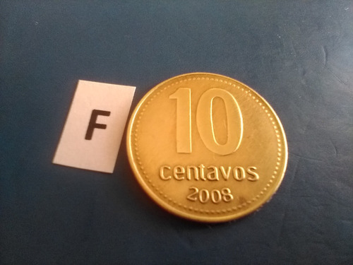 Moneda De 10 Centavos De Peso Argentino Del Año De 2008 Dora