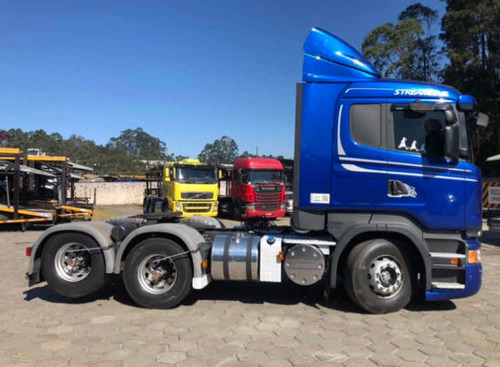 Imagem 5 de 15 de Scania R-440 Streamline 17/17 Azul 6x2 Cegonheiro