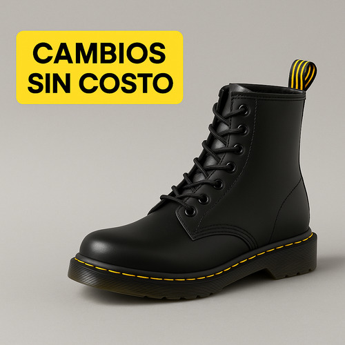Botines Dr. Martens Smooth Cuero Mid Calf Hombre Negras Negro Cuero 41 Cl