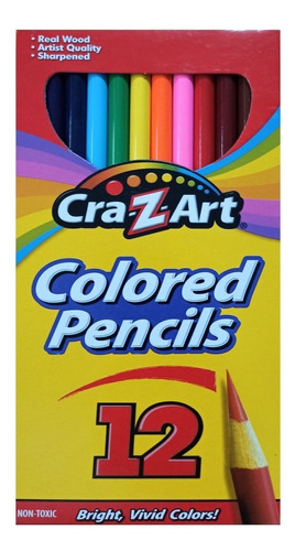 Lápices De Colores 12 Unidades Cra-z-art