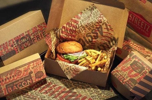 Imagen 2 de 7 de Caja Kraft Hamburguesa Doble 23x15x8 100 Un / Palermo