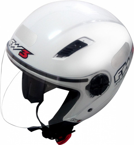 Capacete Para Moto Fw3 X Open Classic Tamanho 58 Branco Cor Branco brilhante classic