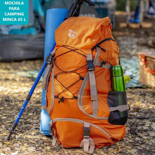 Mochila Para Camping Playa Viaje Trekking Montaña 65 L