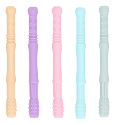 5 Palitos De Dentición Para Bebés, Huecos, Para Moler Suavem