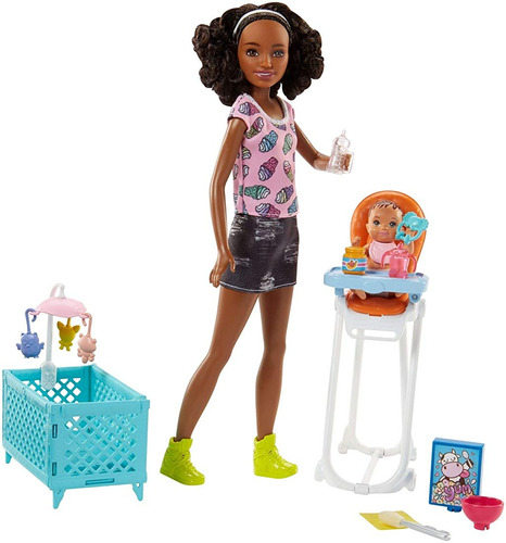 Barbie Skipper Babysitters - Muñeca Y Juego De Alimentación