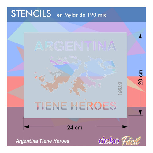 Imagen 2 de 2 de Stencil Decorativo Mapamundi Planisferio Mapas De Argentina