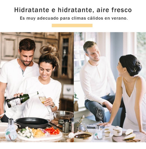 Humidificador Difusor De Aroma Tipo Bombilla Recargable Usb