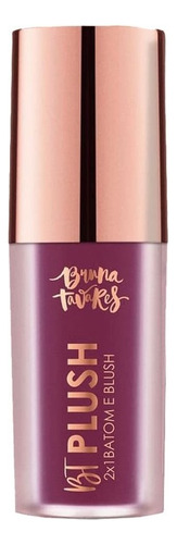 Batom E Blush 2 Em 1 Bruna Tavares Bt Plush Cor Plum