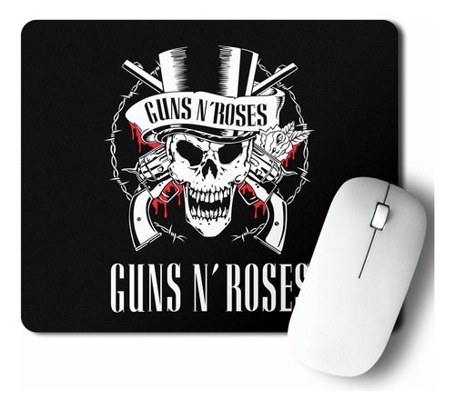 Mouse Pad Guns N Roses Calavera Skull (d0425 Boleto.store)