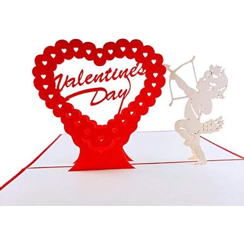 Tarjeta De Feliz Día De San Valentín 3d - Amor, Coraz...