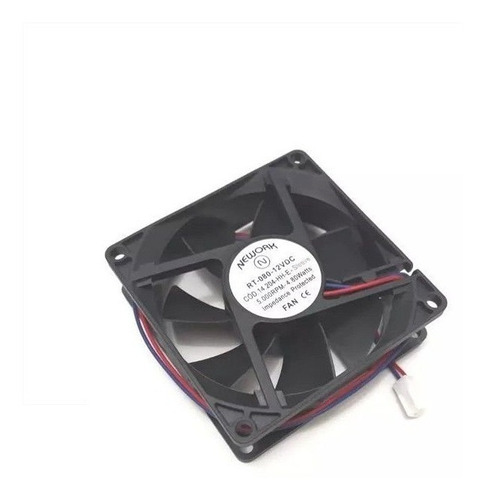 Cooler Nework 12v 80x80x25 Mm 5000 Rpm Cód. 14.204hhe 2 Fios