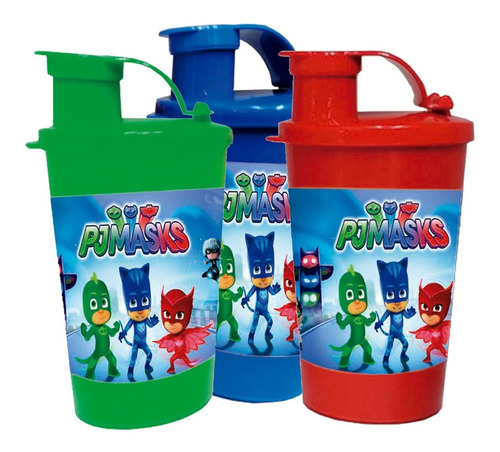 Botilito Vaso Sorpresa X 12 Vaso Fiesta Pj Masks Decoración