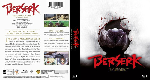 Berserk Peliculas Coleccion Blu Ray Oficial