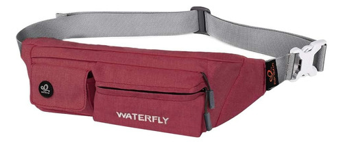 Riñonera De Lino Waterfly Onj08-01 Rojo Vino