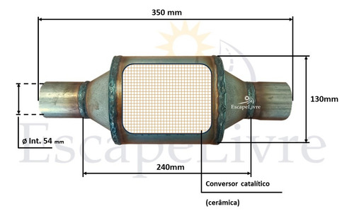 Catalisador Vectra 2.0 / 2.2 8v E 16v - 1998 1999 2000 2001