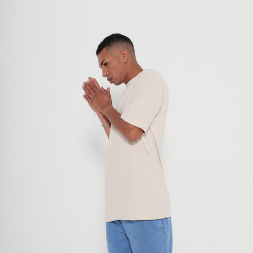 Kit 5 Camisetas Oversized Masculina 100% Algodão Gola Grossa