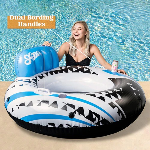 Flotador Sillón Inflable Con Respaldo Joyin